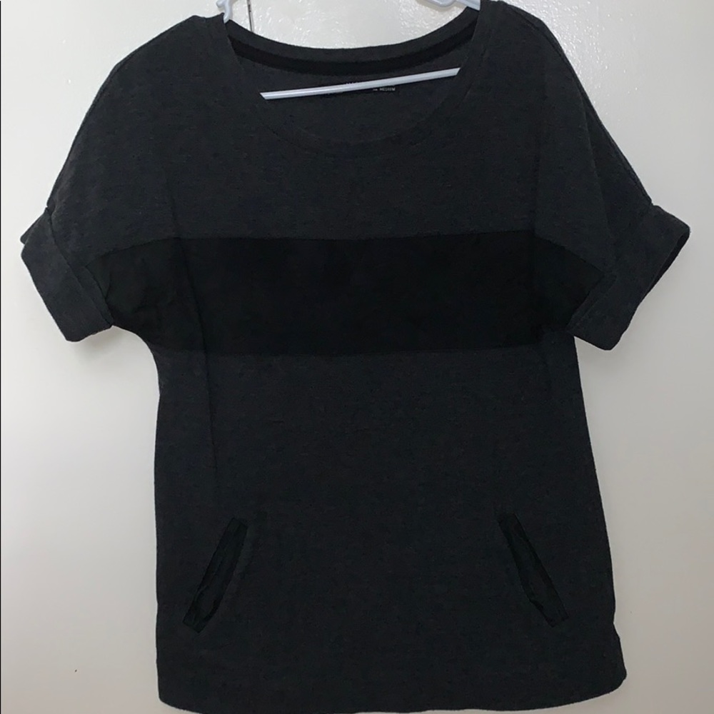 All Saints Black and Gray Sweatshirt